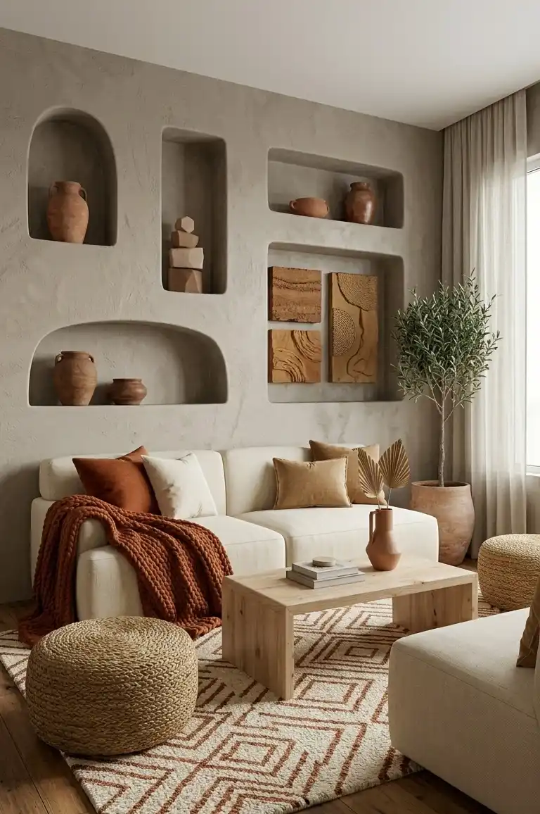 Small Minimalist Living Room with Multi-Functional Modular Furniture ...